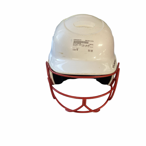 Vist Large View of Product Image Which is Used BoomBah BATTING HELMET Batting Helmet w/Mask White MD