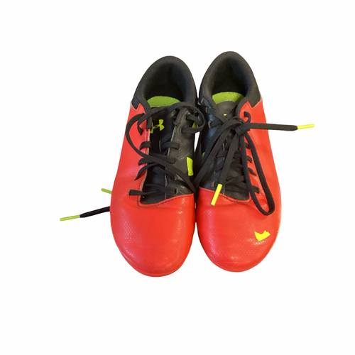 Vist Large View of Product Image Which is Used Under Armour Soccer Cleats Red Junior 02