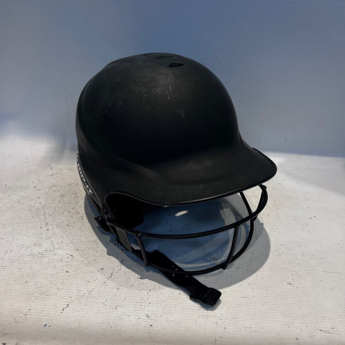 Vist Large View of Product Image Which is Used RIP-IT BLACK HELMET W CAGE M/L Batting Helmet w/Mask Black MD