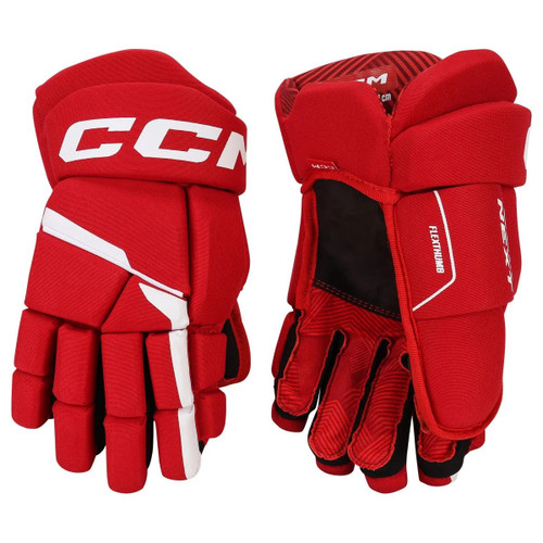 Vist Large View of Product Image Which is CCM Next 14-inch Senior Hockey Gloves, Red/White