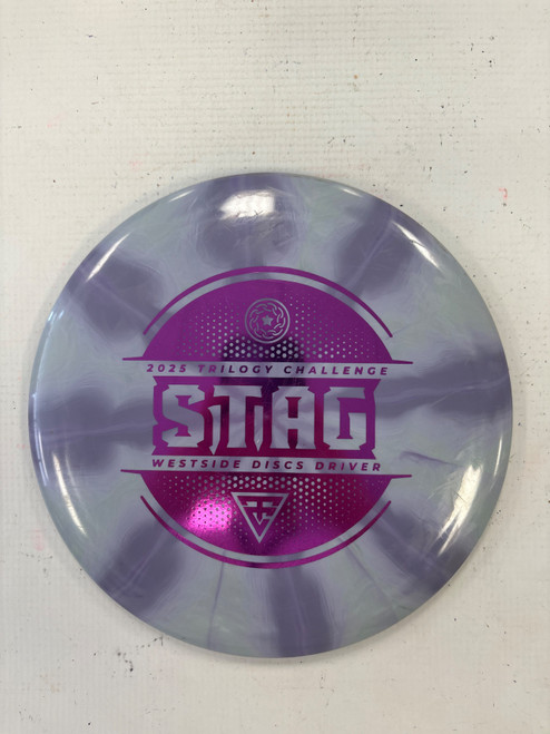 Vist Large View of Product Image Which is Used Westside STAG Disc Golf Driver Purple