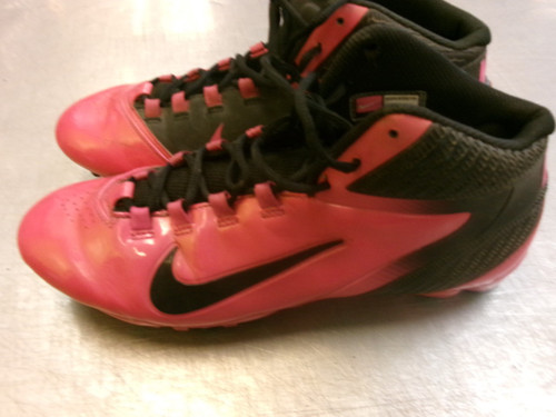 Vist Large View of Product Image Which is Used Nike Adult FB Cleats Pink Senior 13