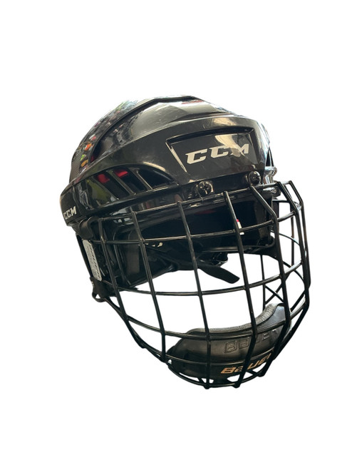 Vist Large View of Product Image Which is Used CCM CCM 50 Helmet Cage Combo Black MD
