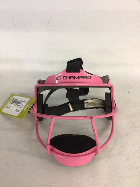 Vist Large View of Product Image Which is Used Champro PINK FACEMASK BB/SB Fielders Mask Pink One Size