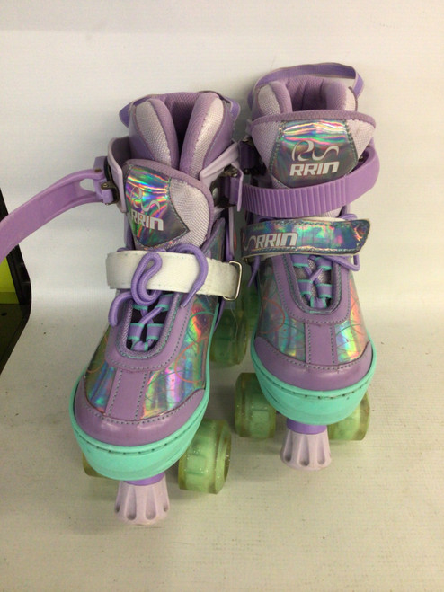 Vist Large View of Product Image Which is Used RRUNRRIN ADJ ROLLER SKATES Child Roller Quad Skates Purple Adjustable