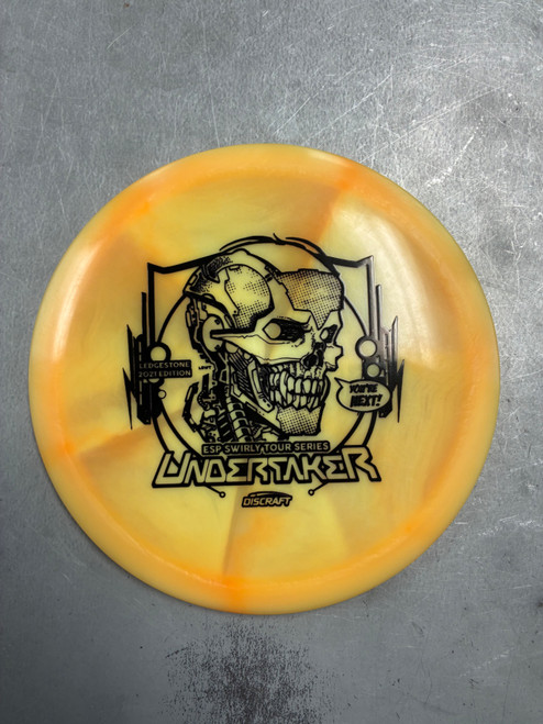 Vist Large View of Product Image Which is Used Discraft 21 LS SE UNDERTAKER Disc Golf Driver Yellow