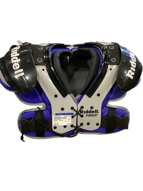 Vist Large View of Product Image Which is Used Riddell PURSUIT FB Shoulder Pads Grey LG