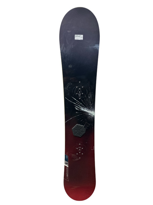 Vist Large View of Product Image Which is Used Burton CLASH Mens Snowboard Only Black And Wine Red 154 cm