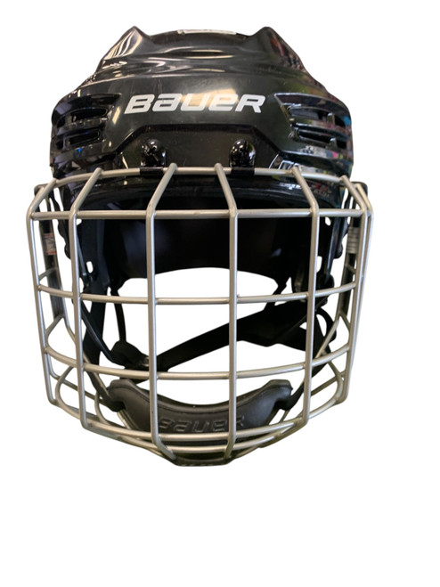 Vist Large View of Product Image Which is Used Bauer Helmet Cage Combo Black SM