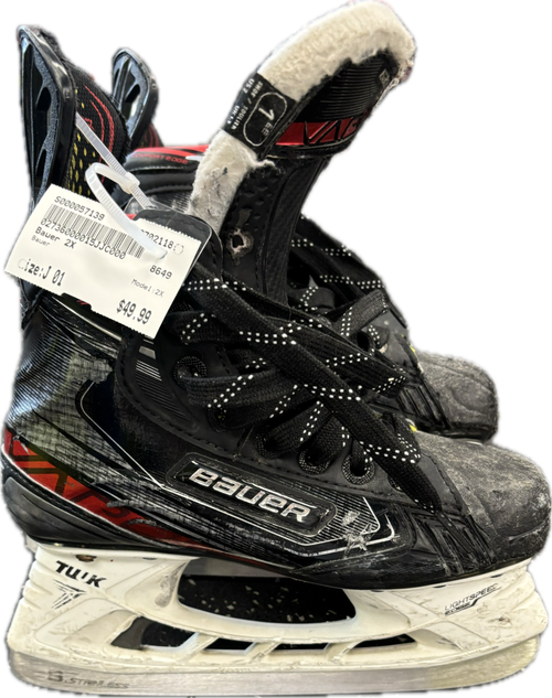 Vist Large View of Product Image Which is Used Bauer 2X Junior Hockey Skate Junior 01