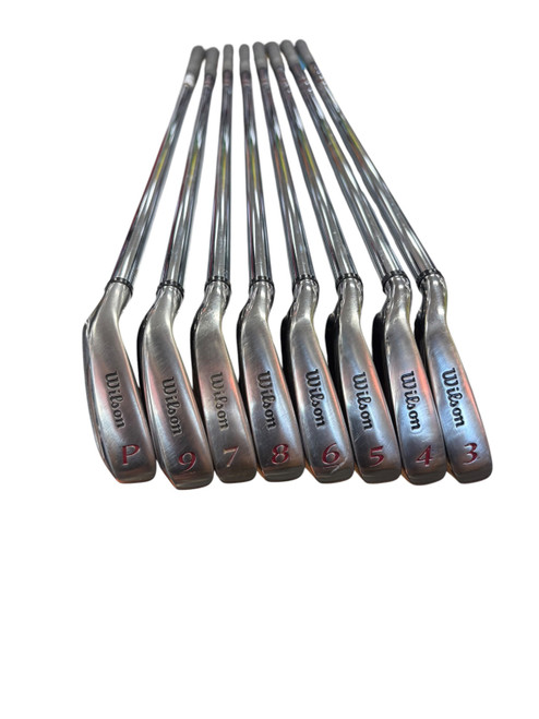 Vist Large View of Product Image Which is Used Wilson DEEP RED FLUID FEEL Mens Iron Set LH 3I-PW