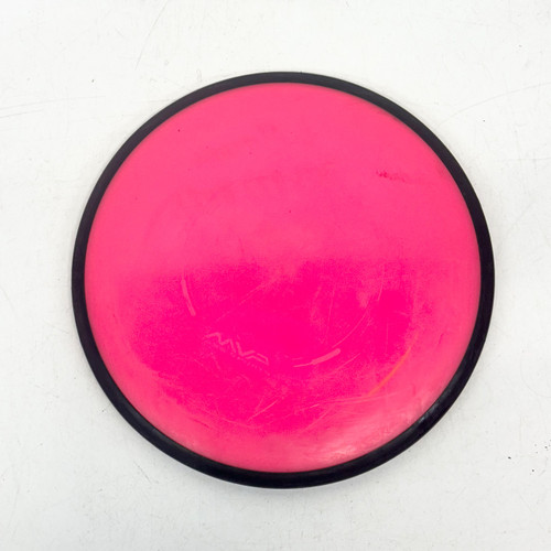 Vist Large View of Product Image Which is Used MVP NEUTRON AXIS Disc Golf Mid Range Neon Pink 180g