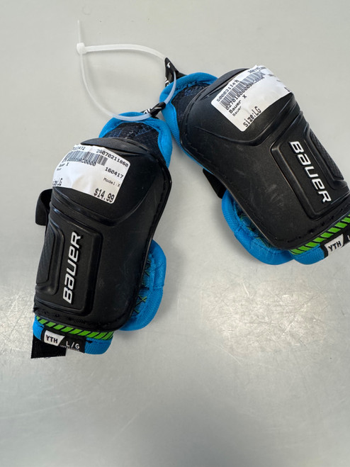 Vist Large View of Product Image Which is Used Bauer X Youth Elbow Pads LG