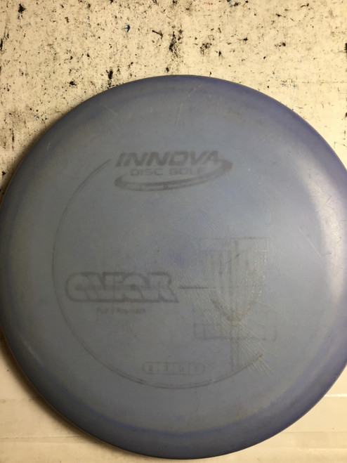 Vist Large View of Product Image Which is Used Innova DX AVAIR Disc Golf Putter Purple 150g