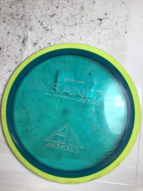 Vist Large View of Product Image Which is Used Axiom PROTON INSANITY Disc Golf Driver Green 174g