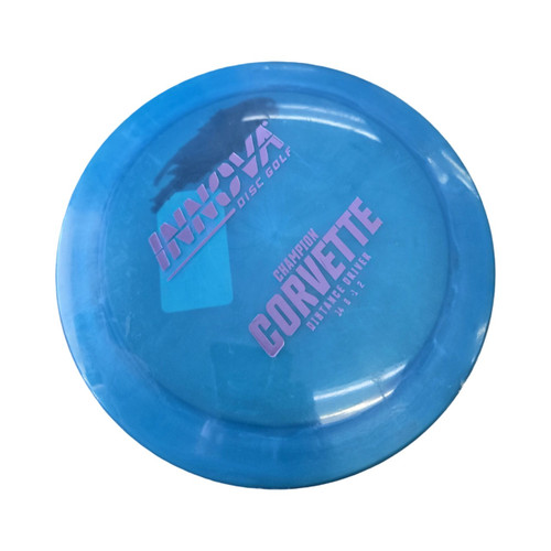 Vist Large View of Product Image Which is Used Innova CORVETTE CHAMPION DRIVER Disc Golf Driver Royal Blue