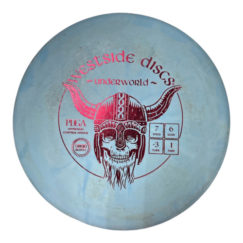 Vist Large View of Product Image Which is Used Westside UNDERWORLD Disc Golf Driver Carolina Blue