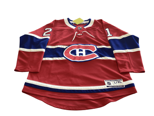 Vist Large View of Product Image Which is Montreal Canadians Hockey Tops Junior Red L/XL