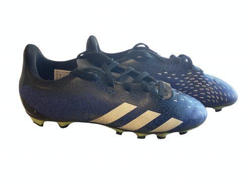 Vist Large View of Product Image Which is Adidas Soccer Cleats Navy Blue Junior 02