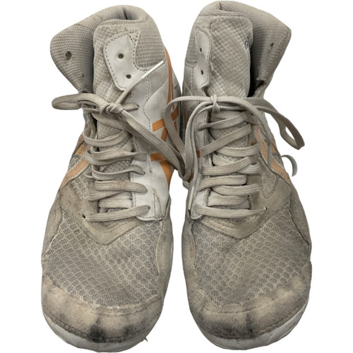 Vist Large View of Product Image Which is Used Asics Wrestling Shoes White Senior 7.5