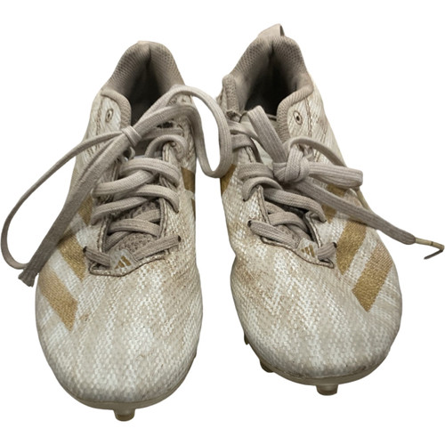 Vist Large View of Product Image Which is Used Adidas Soccer Cleats White Junior 03.5