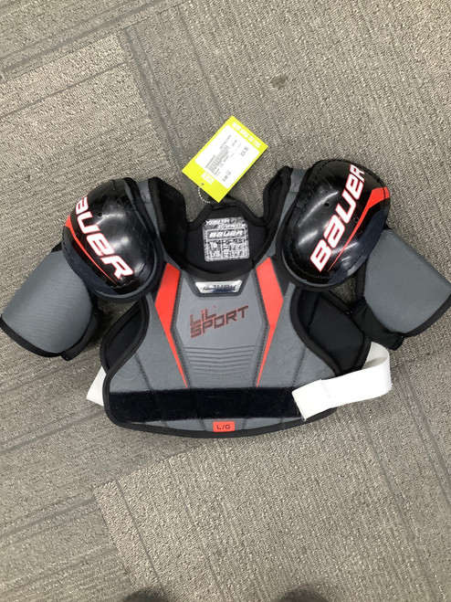 Vist Large View of Product Image Which is Used Bauer LIL SPORT Youth Shoulder Pads LG