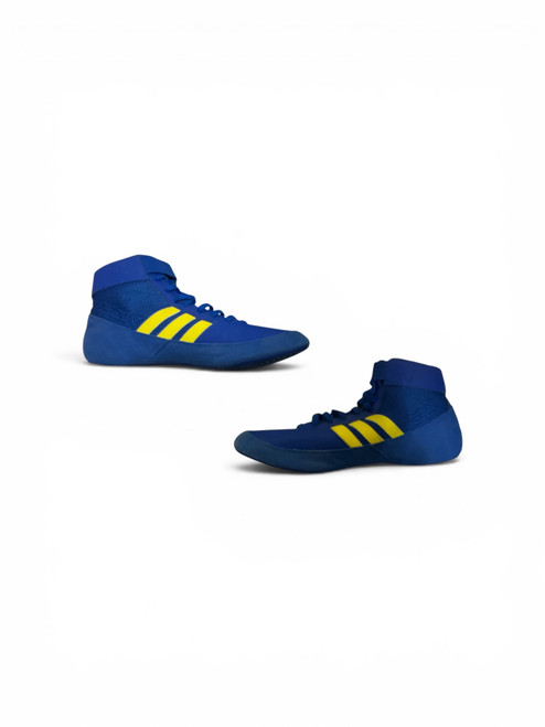 Vist Large View of Product Image Which is Used Adidas Wrestling Shoes Navy Blue Senior 12