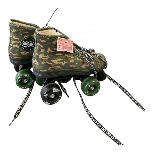 Vist Large View of Product Image Which is Used Infinity ROLLA CAMO Junior Roller Quad Skates Green Junior 02