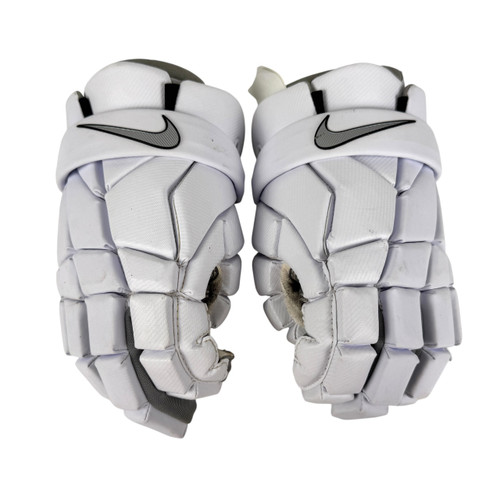 Vist Large View of Product Image Which is Used Nike VAPOR Mens Lacrosse Gloves White SM