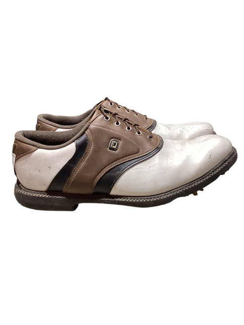 Vist Large View of Product Image Which is Used Foot Joy Mens Golf Shoes White Senior 12
