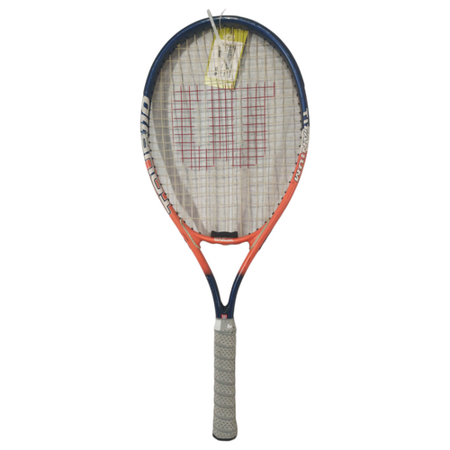Vist Large View of Product Image Which is Used Wilson TOUR 110 Adult Tennis Racquet Navy Blue