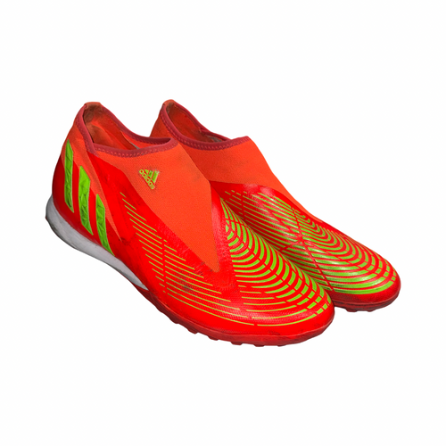Vist Large View of Product Image Which is Used Adidas Soccer Indoor Shoes Orange Senior 12