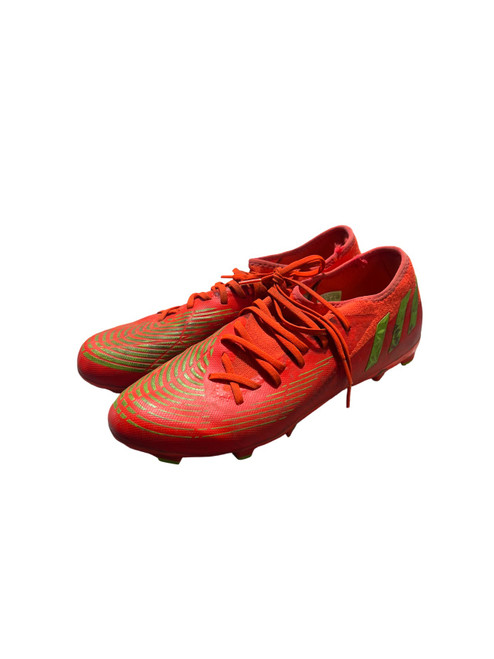 Vist Large View of Product Image Which is Used Adidas Soccer Cleats Orange Senior 12