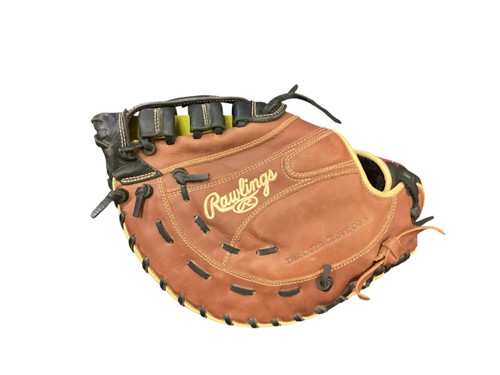 Vist Large View of Product Image Which is Used Rawlings SANDLOT BB/SB First Base RH Throw Brown 12 1/2"