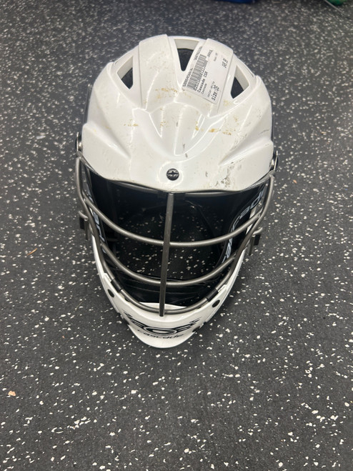 Vist Large View of Product Image Which is Used Cascade CSR Lacrosse Helmet White One Size