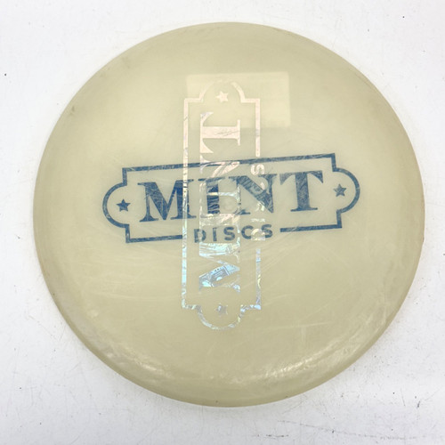 Vist Large View of Product Image Which is Used MINT NOCTURNAL MUSTANG MISPRINT Disc Golf Mid Range Almond 176g