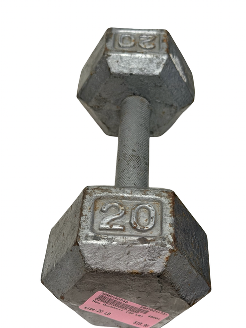 Vist Large View of Product Image Which is Used Hex Dumbbell (Each) 20 lb