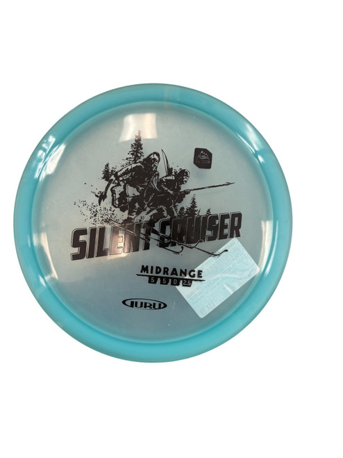 Vist Large View of Product Image Which is 173g Used GLACIER SILENT CRUISER Disc Golf Mid Range Carolina Blue 