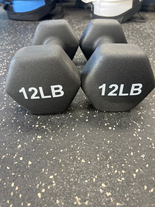 Vist Large View of Product Image Which is New 12-LB NEOPRENE DUMBBELL PAIR 