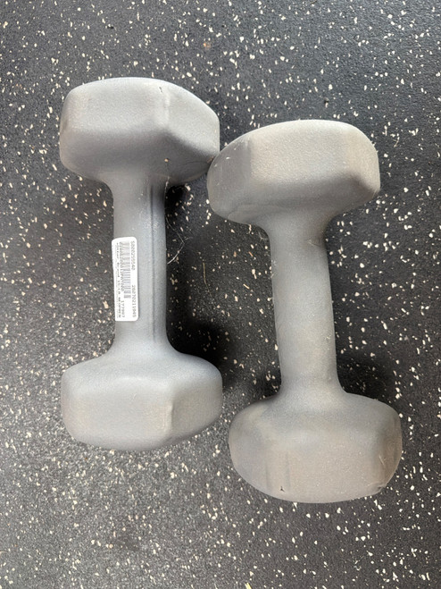 Vist Large View of Product Image Which is Used 15-LB NEOPRENE DUMBBELL PAIR Hex Dumbbell 15 lb