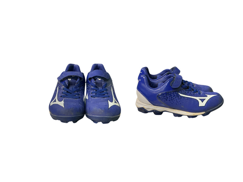 Vist Large View of Product Image Which is Used Mizuno BASEBALL CLEAT BB/SB Cleats Royal Blue Junior 01.5