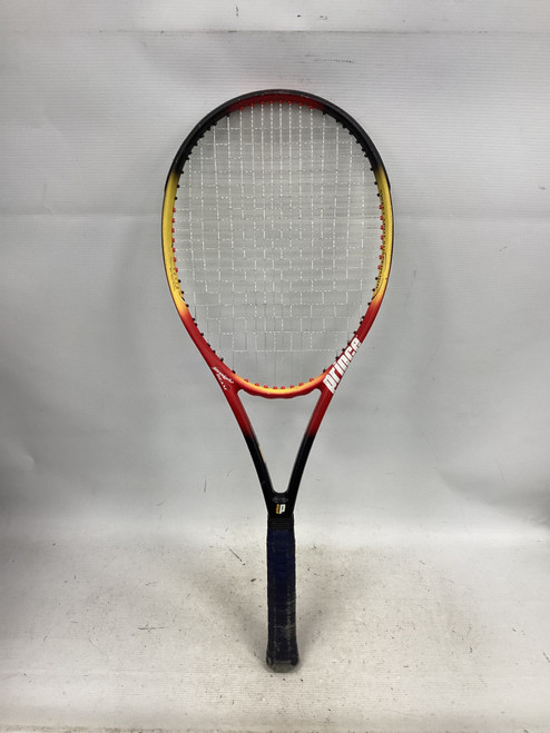 Vist Large View of Product Image Which is Used Prince STRAIGHT BEAM Adult Tennis Racquet Red 4 1/2"