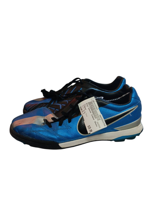 Vist Large View of Product Image Which is Used Nike Soccer Indoor Shoes Royal Blue Senior 7