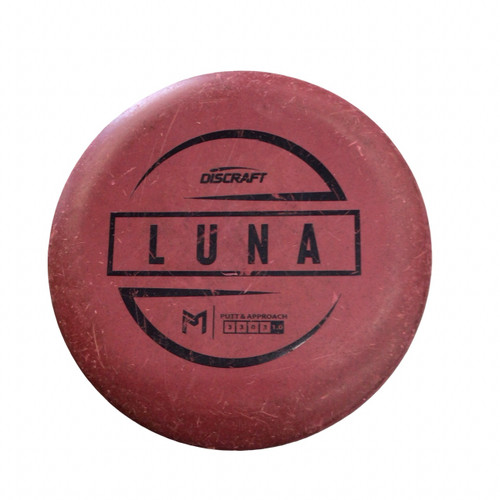 Vist Large View of Product Image Which is Used Discraft LUNA Disc Golf Putter Maroon
