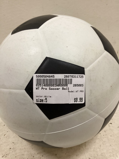 Vist Large View of Product Image Which is Used WT PRO All Size Soccer Ball White 5