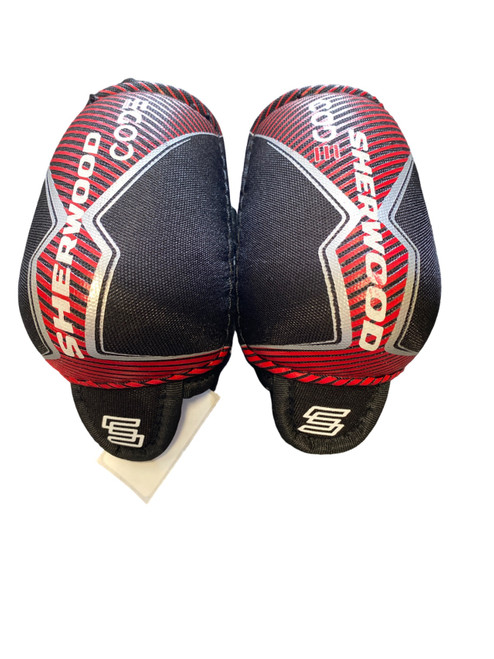 Vist Large View of Product Image Which is Used Sher-wood CODE Youth Elbow Pads SM