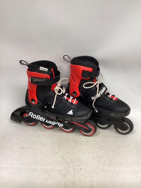 Vist Large View of Product Image Which is Used Rollerblade MICROBLADE Junior Rec Fitness Skates Red Adjustable