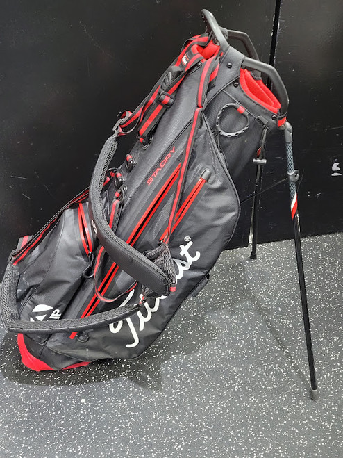 Vist Large View of Product Image Which is Used Titleist PLAYERS 4 STADRY Mens Stand Bag Black