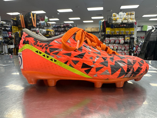 Vist Large View of Product Image Which is Used Soccer Cleats Neon Orange Youth 13.0
