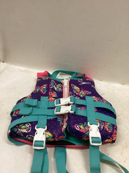Vist Large View of Product Image Which is Used Speedo Child PFD Turquoise And Purple Child 30-50